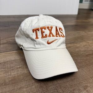 Nike Texas Longhorns Heritage86 Adjustable Cap Beige White Orange Embroidery Hat
